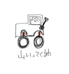 車に住み着く謎の謎な生物（個別スタンプ：28）
