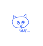 They are cats mabye.（個別スタンプ：3）