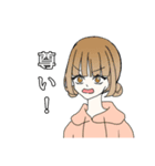 文字と女の子（個別スタンプ：2）