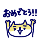 困り眉ねこスタンプ（ハチワレ）（個別スタンプ：10）