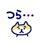 困り眉ねこスタンプ（ハチワレ）（個別スタンプ：20）