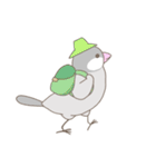 文鳥のもちもち（個別スタンプ：35）