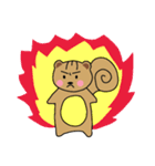 かわいいリスの日常, オンチ（個別スタンプ：11）