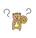 かわいいリスの日常, オンチ（個別スタンプ：12）
