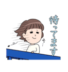 あの子と白いあいつ（個別スタンプ：24）