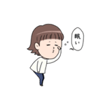 あの子と白いあいつ（個別スタンプ：34）