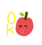 りんごくんスタンプ。（個別スタンプ：1）