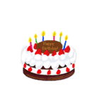 使う、使う！ご挨拶とお誕生日ケーキ3種類（個別スタンプ：31）