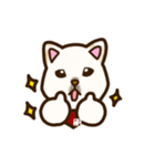 白柴犬ちびキャラスタンプ lineスタンプ（個別スタンプ：14）