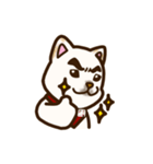 白柴犬ちびキャラスタンプ lineスタンプ（個別スタンプ：15）