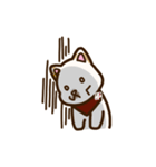 白柴犬ちびキャラスタンプ lineスタンプ（個別スタンプ：23）