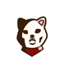 白柴犬ちびキャラスタンプ lineスタンプ（個別スタンプ：27）