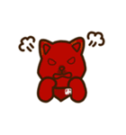 白柴犬ちびキャラスタンプ lineスタンプ（個別スタンプ：40）