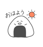 ( ¨̮ )ゆる〜いおにぎり（個別スタンプ：1）