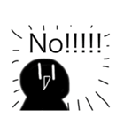 真っ黒の奴のスタンプ2（個別スタンプ：3）