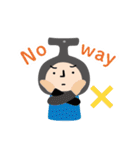 全身スーツのT＆T兄妹の英語スタンプ（個別スタンプ：21）