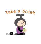 全身スーツのT＆T兄妹の英語スタンプ（個別スタンプ：27）