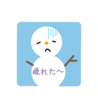 溶けない雪だるま☃️（個別スタンプ：6）