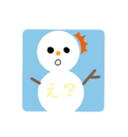 溶けない雪だるま☃️（個別スタンプ：8）