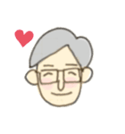 大人男子用スタンプ（個別スタンプ：6）