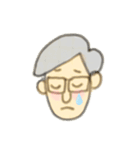 大人男子用スタンプ（個別スタンプ：15）