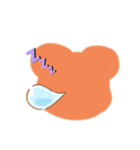 クマのタイル（個別スタンプ：14）
