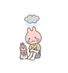 LINEスタンプの日〜うさぎさんと飼い主〜（個別スタンプ：4）