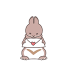 LINEスタンプの日〜うさぎさんと飼い主〜（個別スタンプ：24）