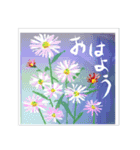 ミチコばあば NO22 秋の花 A（個別スタンプ：2）
