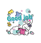せんたくウサギちゃんのLINEスタンプ日常編（個別スタンプ：9）