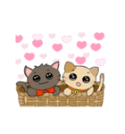 動くねこスタンプ✿くろっち＆みけばん（個別スタンプ：5）