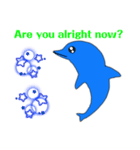 Dolphin Words of concern/condition（個別スタンプ：2）