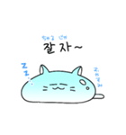 スラねこイム 韓国語（個別スタンプ：16）