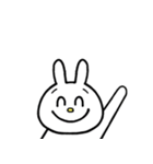 ★毎日使える★面白い うさぎ 表情 感情（個別スタンプ：4）
