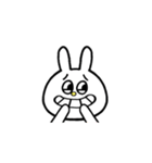 ★毎日使える★面白い うさぎ 表情 感情（個別スタンプ：5）