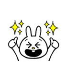 ★毎日使える★面白い うさぎ 表情 感情（個別スタンプ：11）