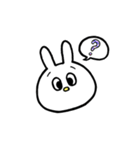 ★毎日使える★面白い うさぎ 表情 感情（個別スタンプ：12）