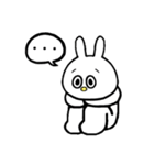 ★毎日使える★面白い うさぎ 表情 感情（個別スタンプ：16）