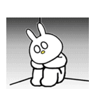 ★毎日使える★面白い うさぎ 表情 感情（個別スタンプ：19）