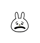 ★毎日使える★面白い うさぎ 表情 感情（個別スタンプ：27）