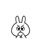 ★毎日使える★面白い うさぎ 表情 感情（個別スタンプ：29）