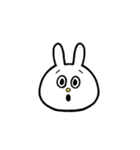 ★毎日使える★面白い うさぎ 表情 感情（個別スタンプ：32）