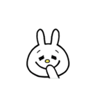 ★毎日使える★面白い うさぎ 表情 感情（個別スタンプ：35）