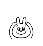 ★毎日使える★面白い うさぎ 表情 感情（個別スタンプ：38）