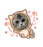 毛玉怪獣つな猫スタンプ1（個別スタンプ：3）
