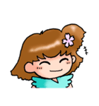 ひらりちゃん満開☆LINEスタンプの日（個別スタンプ：1）