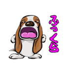 オノマトペ バセットハウンド(犬) 44（個別スタンプ：9）