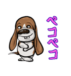 オノマトペ バセットハウンド(犬) 44（個別スタンプ：10）
