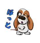 オノマトペ バセットハウンド(犬) 44（個別スタンプ：16）