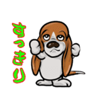 オノマトペ バセットハウンド(犬) 44（個別スタンプ：21）